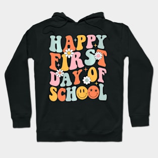 Happy First Day Of School Teachers Kids Back To School Hoodie